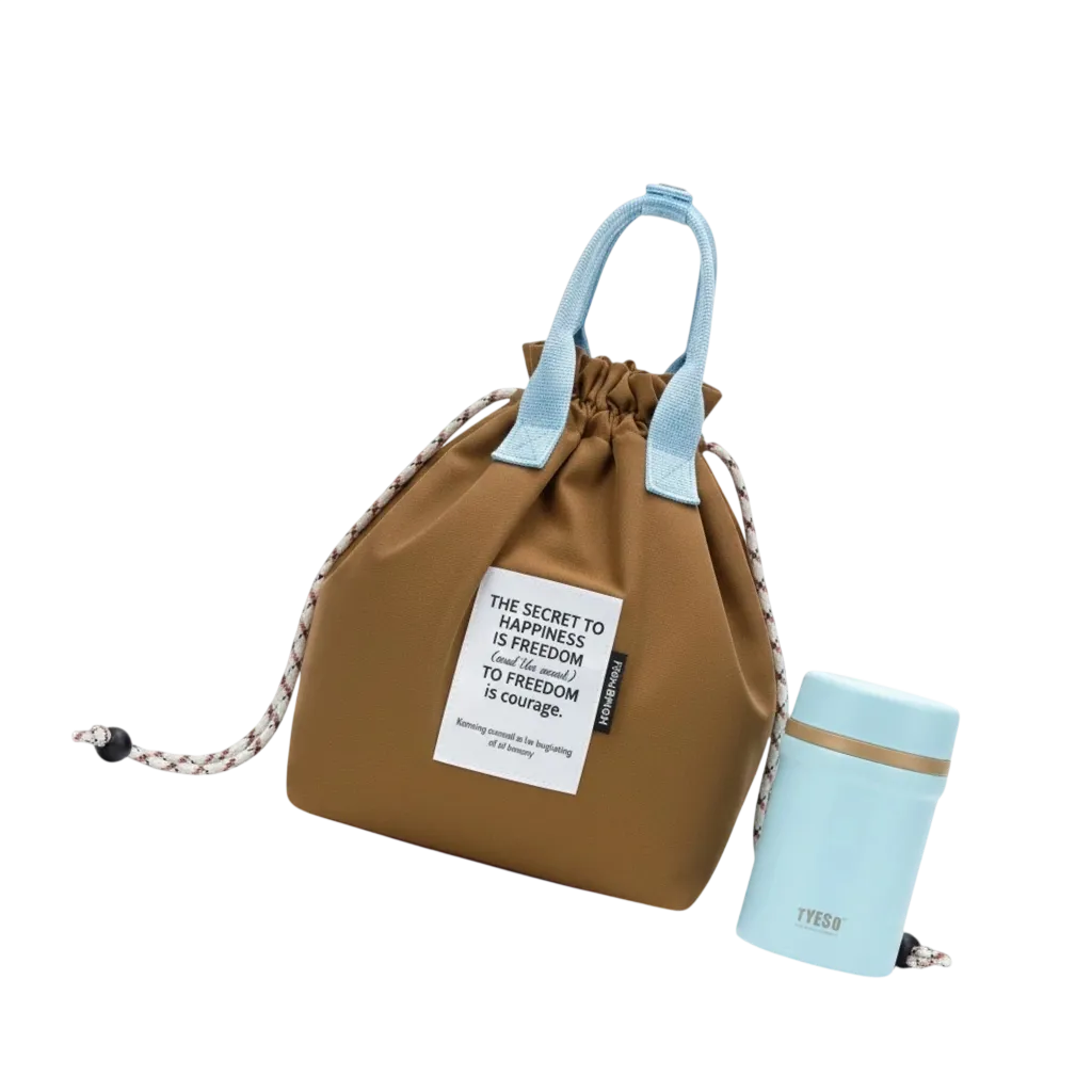 Kit repas duo avec Lunch Bag PureGo et Lunch Box isotherme FreshMeal, ensemble compact et élégant pour repas chauds et transport facile.