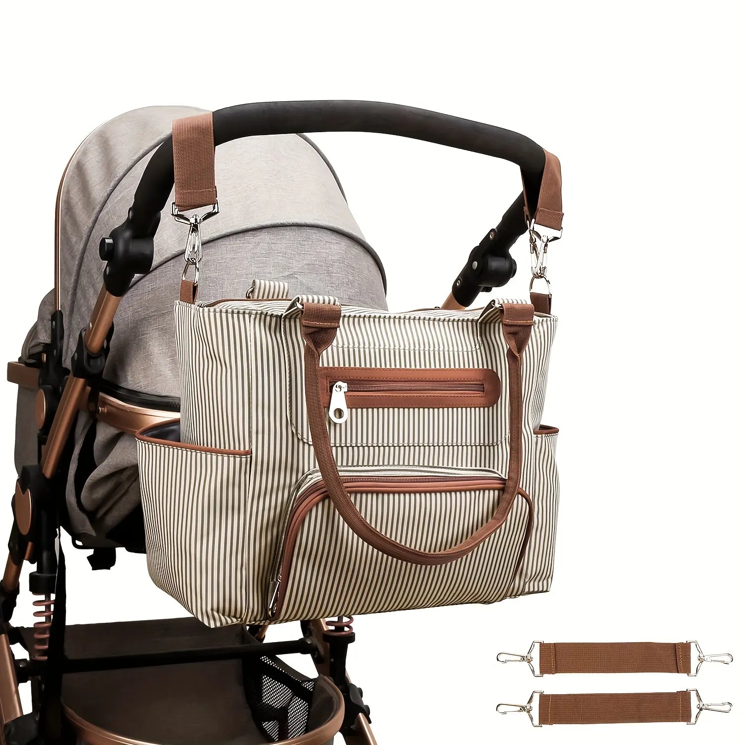 Sac bandoulière avec 6 éléments assortis pour organisation optimale


