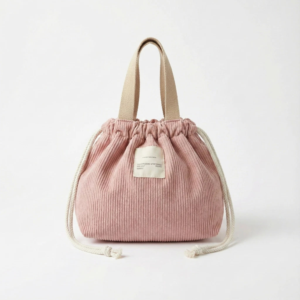 Sac repas isotherme portable avec fermeture à cordon ajustable
