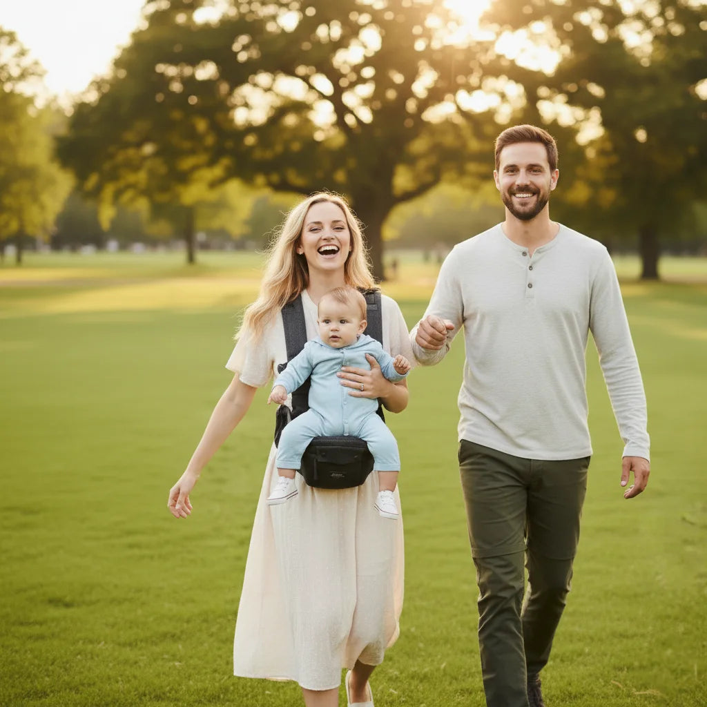 Ergobloom – Porte-bébé ergonomique 6-en-1 avec siège hanche