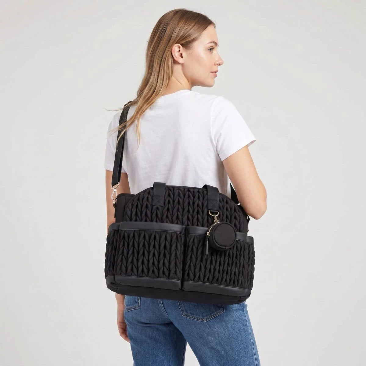 Sac à langer léger et organisé MellowBag, sac de maternité résistant avec poches hygiéniques pour biberons et vêtements de bébé