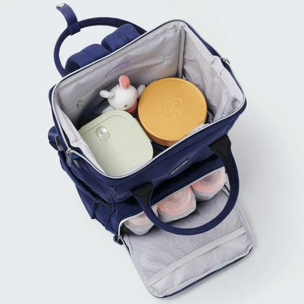 Sac à Langer en Velours Côtelé Premium