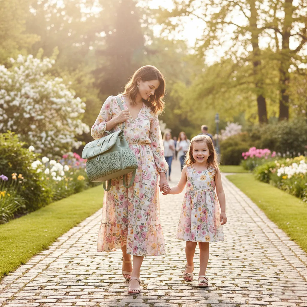 Découvrez le SereniBag, un sac à langer alliant style et fonctionnalité pour accompagner les parents actifs au quotidien. Son design matelassé brodé et sa bandoulière une épaule tendance offrent un confort optimal et une touche d’élégance.